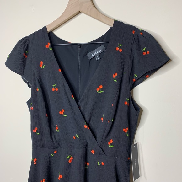 Lulu’s Best Day Ever Cherry Print Skater Dress - Picture 4 of 8